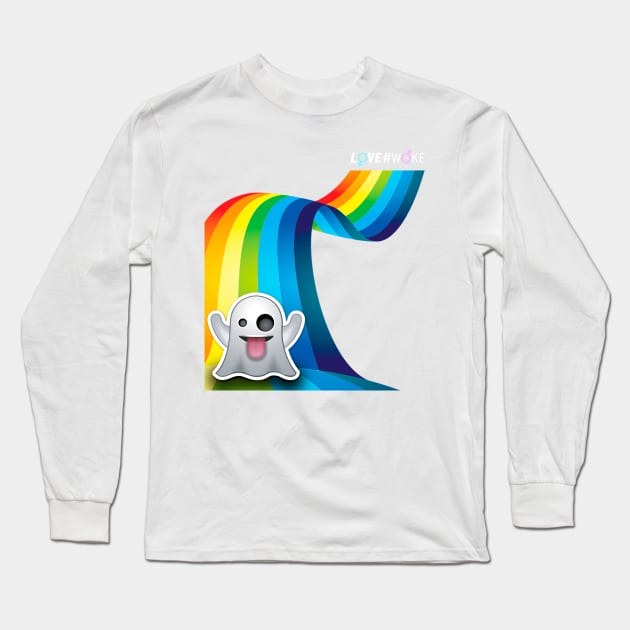 phantom white gay Long Sleeve T-Shirt by LOVE#WOKE